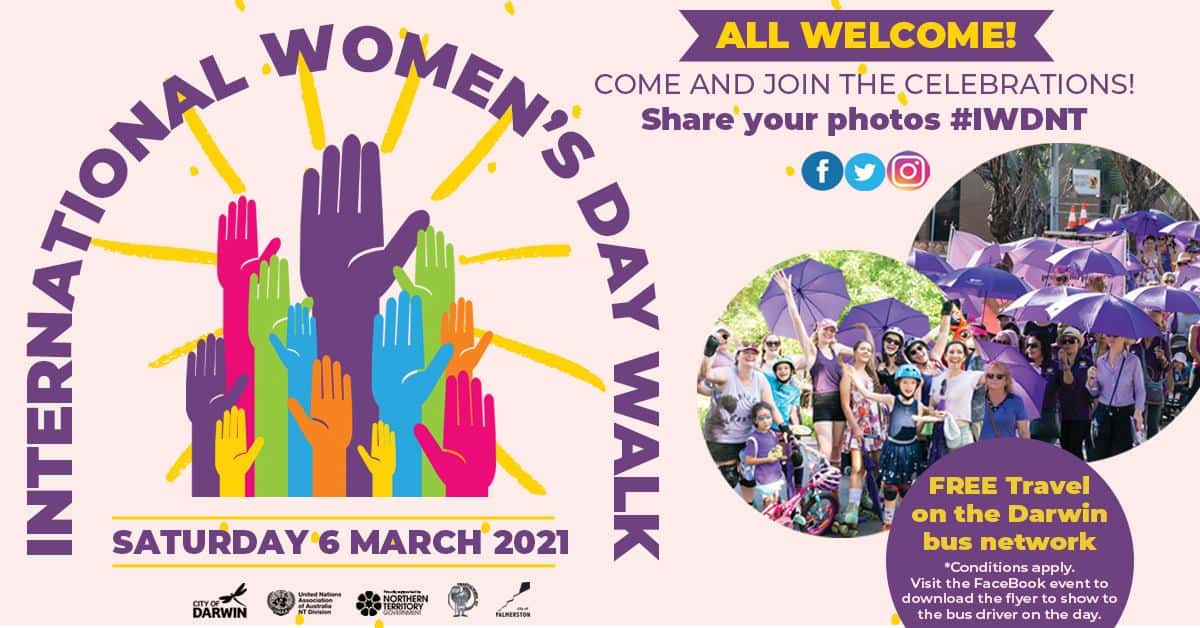 International Women's Day Walk and Celebrations Darwin Family Life