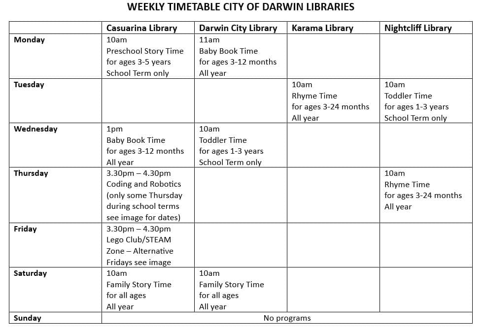 library timetable